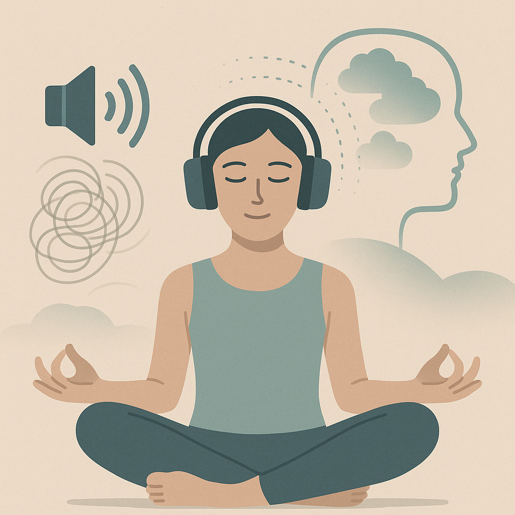 Using relaxation music to enter meditation more gently