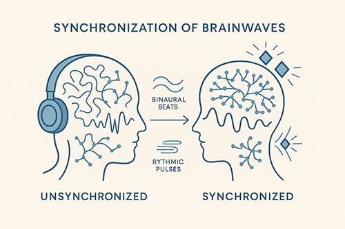 Brainwave synchronization illustration