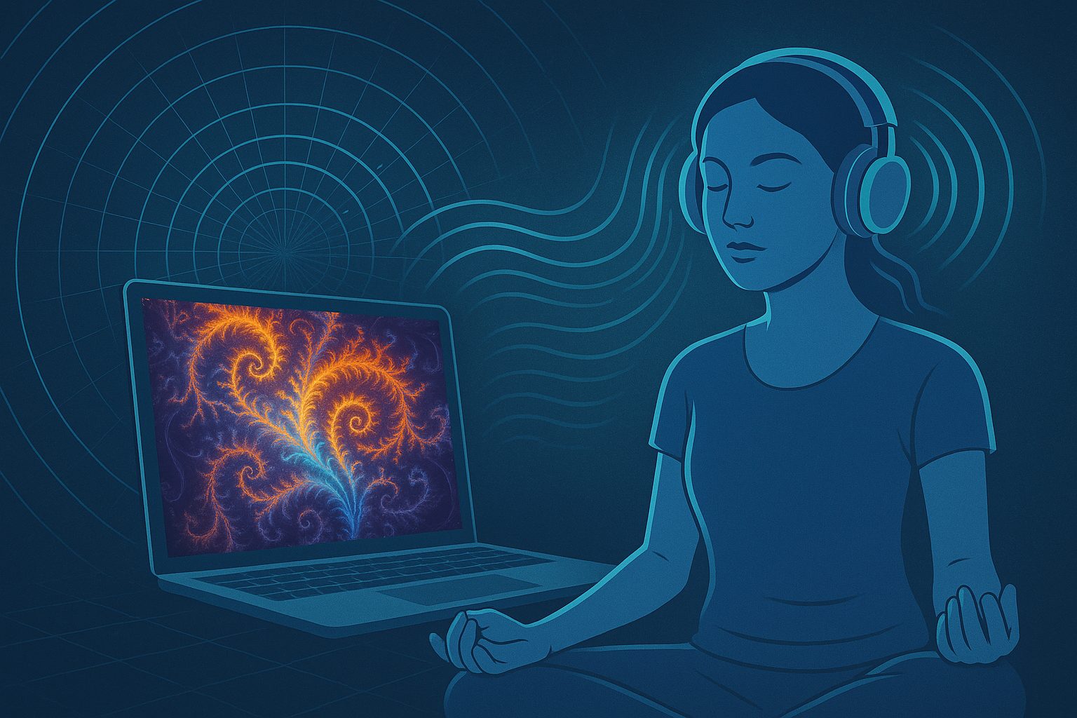 How 3D Audio and Fractal Video Meditation Works