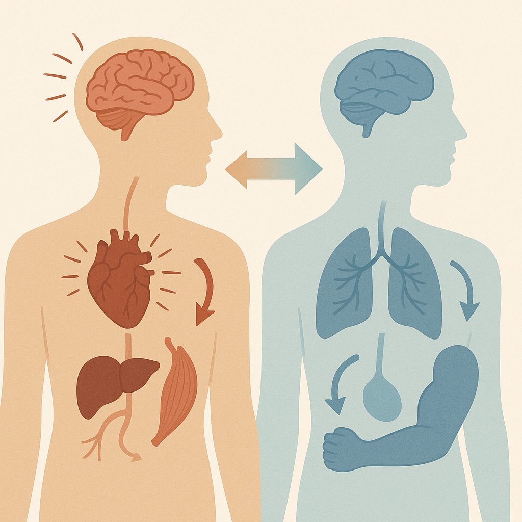How the body shifts from stress to calm