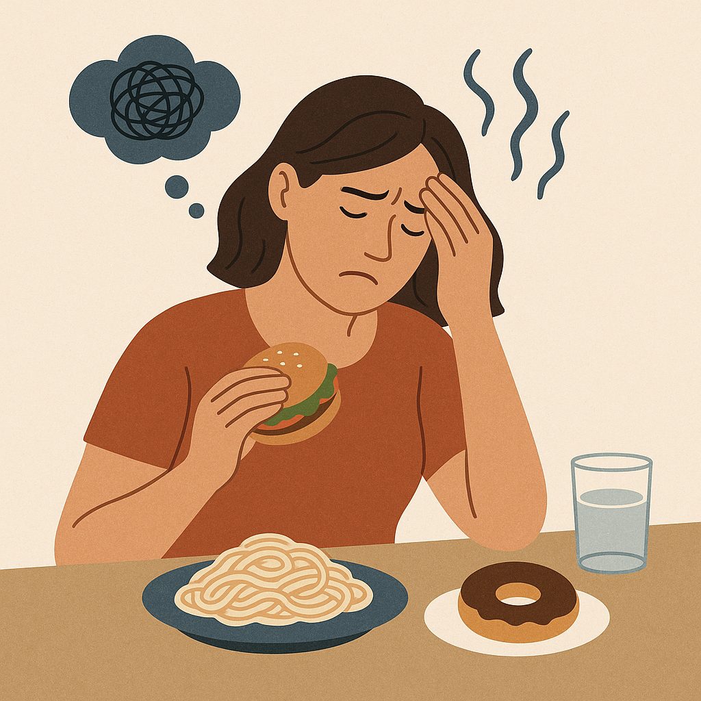 Stress and emotions influencing eating behaviour during weight-management work